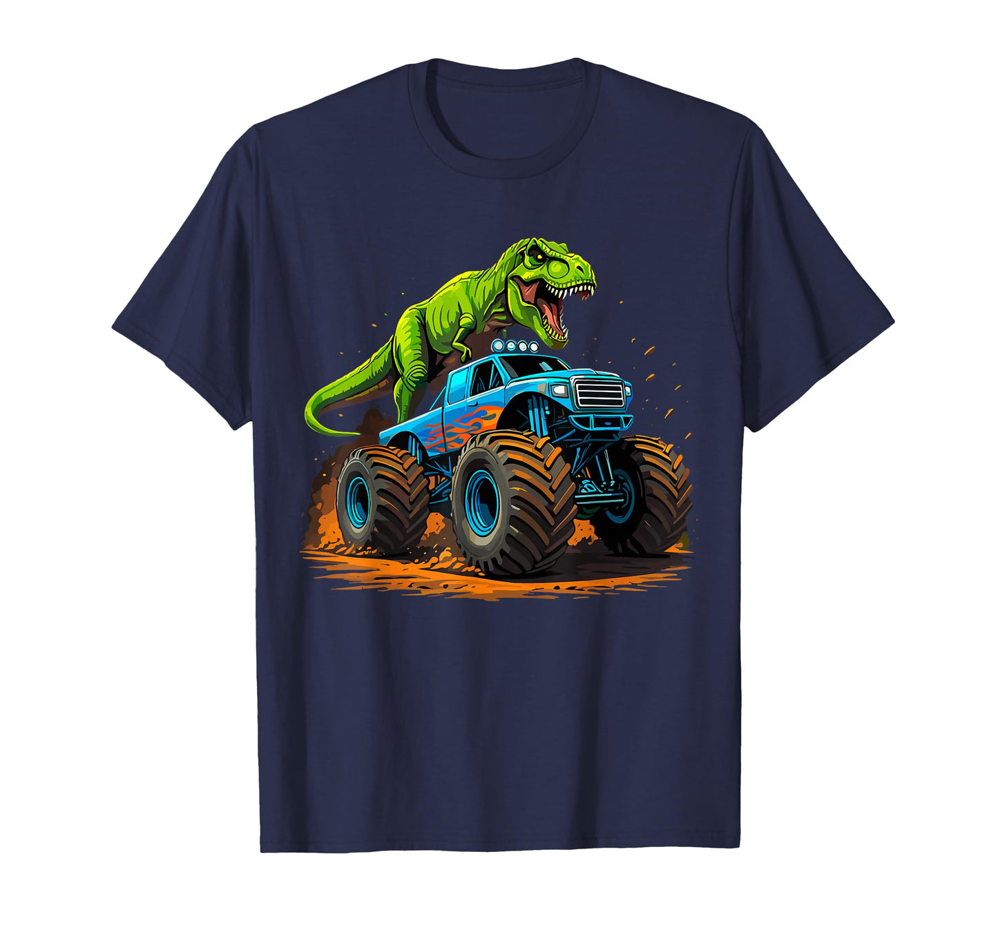 Monster Truck Dinosaur Birthday T-Shirt