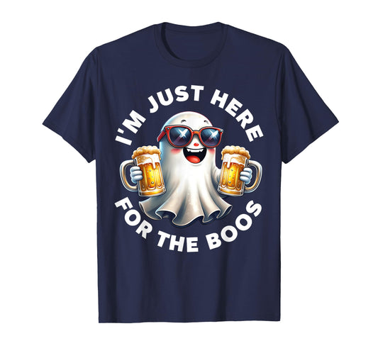I'm Just Here for The Boos Ghost Beer Halloween Costume T-Shirt