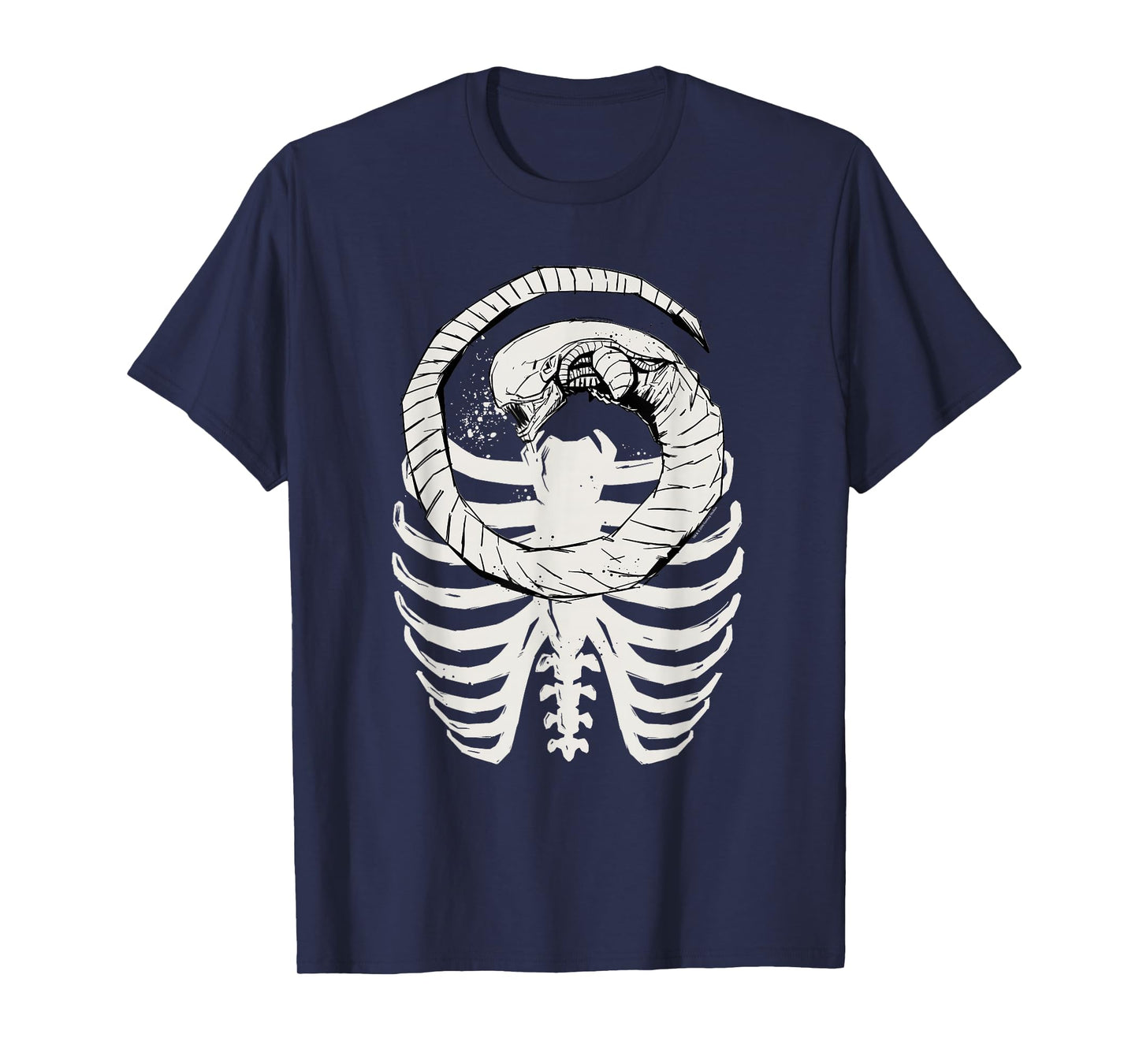 Alien: Romulus Xenomorph Chestburster in Ribcage Art T-Shirt