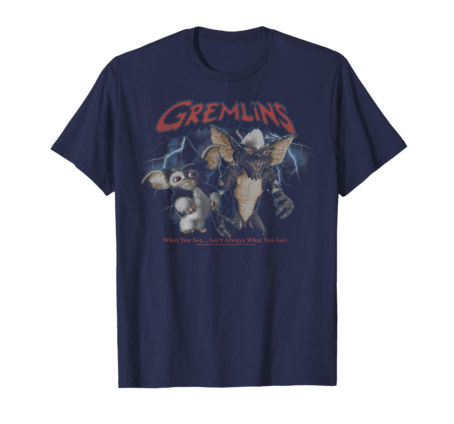 Gremlins Lightning Storm Portrait T-Shirt