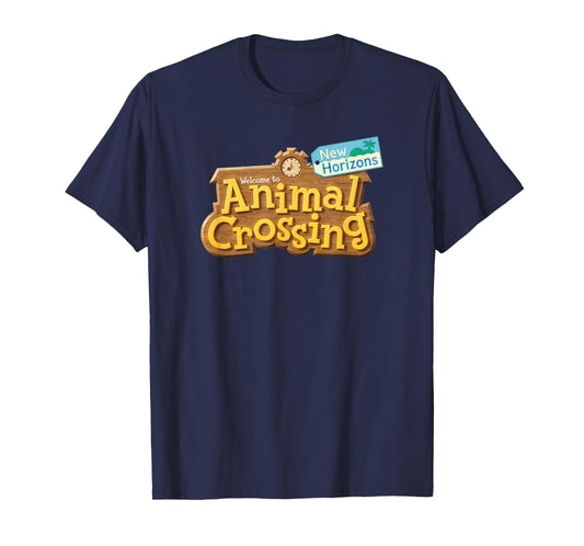 Animal Crossing: New Horizons Welcome Sign Front Logo T-Shirt