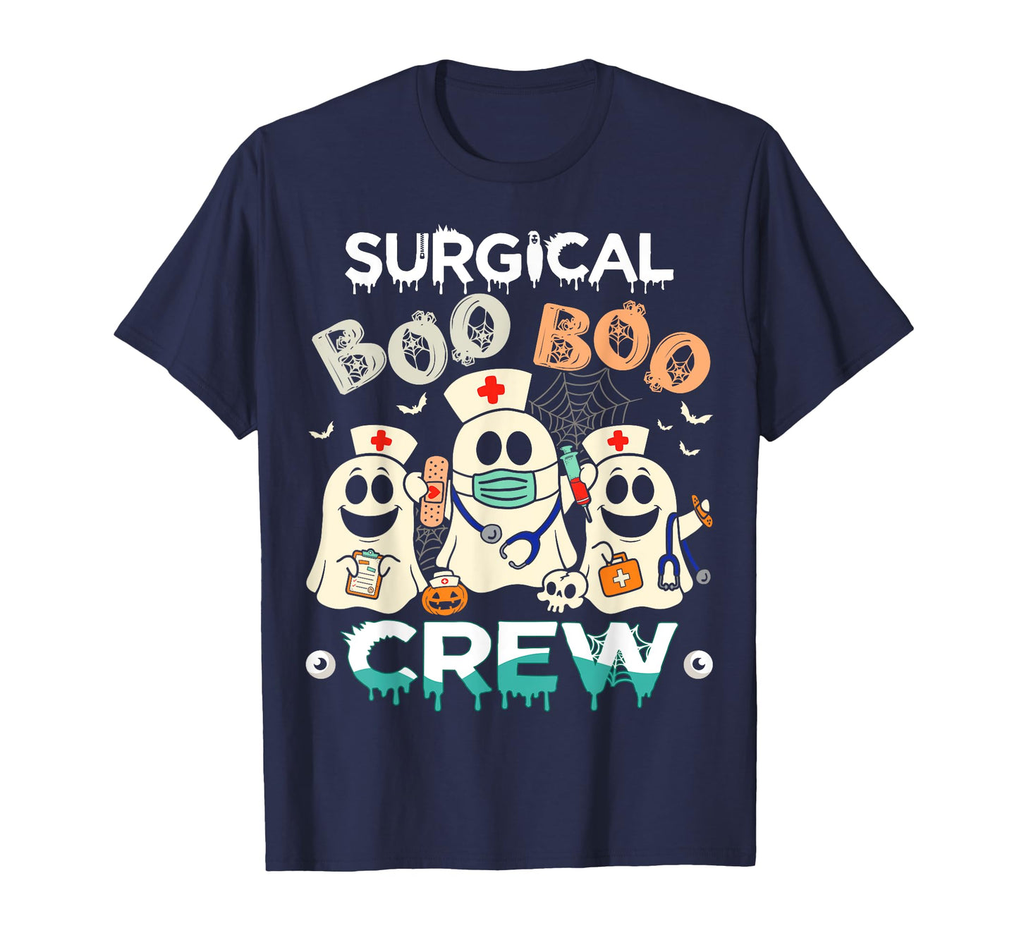 Surgical Boo Crew Ghost Surgery Nurse Halloween Women T-Shirt