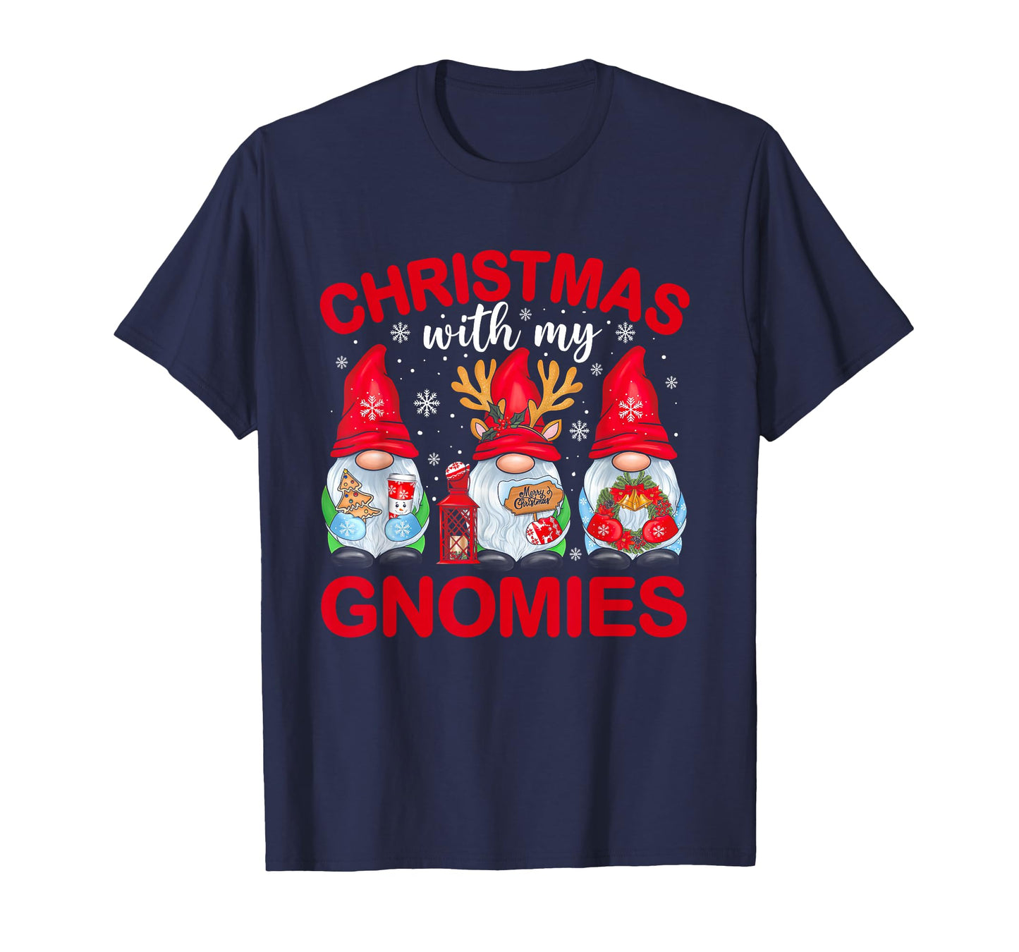 Hanging with My Gnomies Matching Family Christmas Gnome T-Shirt