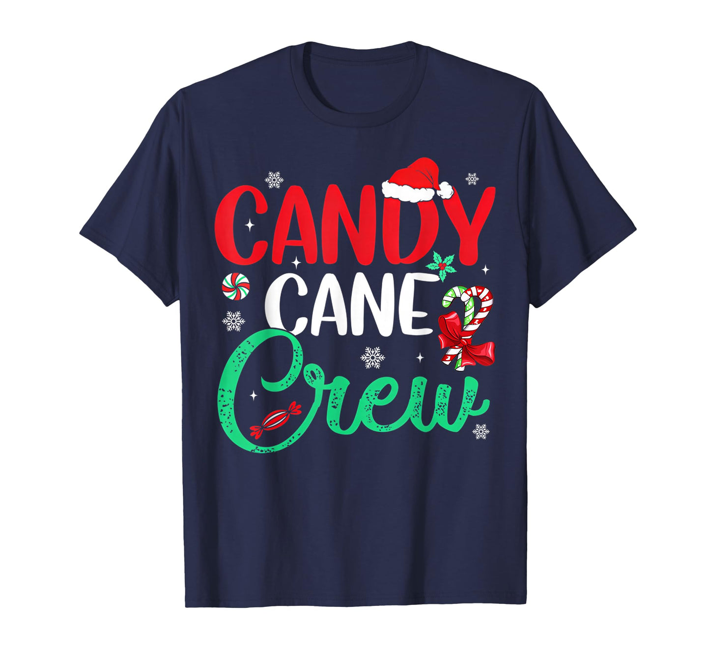Christmas Candy Cane Funny Holiday Family Matching Pajama PJ T-Shirt