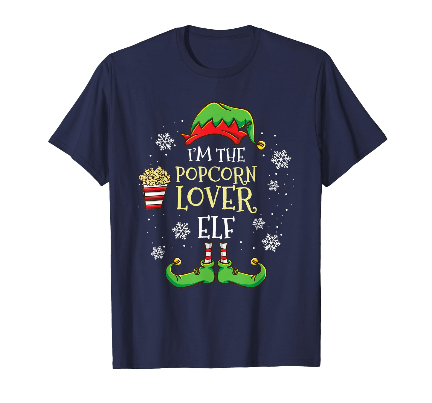 Im The Popcorn Lover Elf Christmas T-Shirt