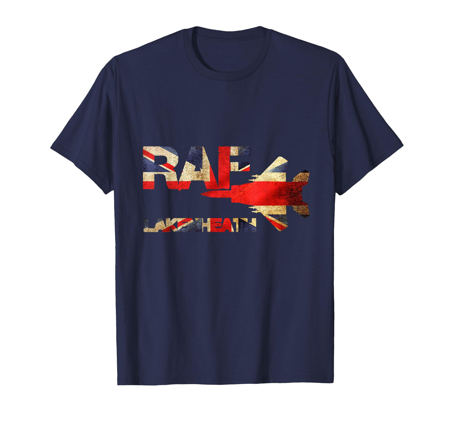 LKZ RAF Lakenheath England Airforce Vintage Distressed Black T-Shirt