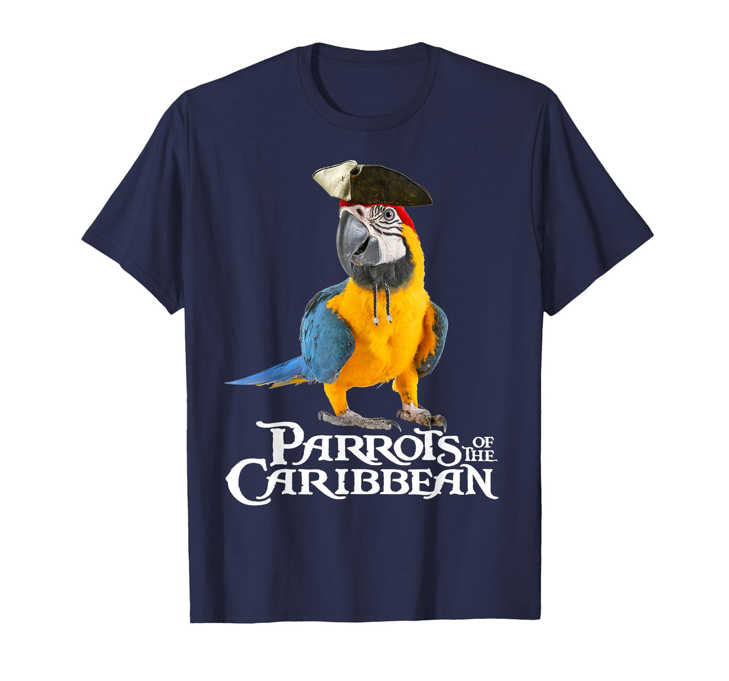 Parrots of The Caribbean Bird Pirates Halloween Costume Gift T-Shirt