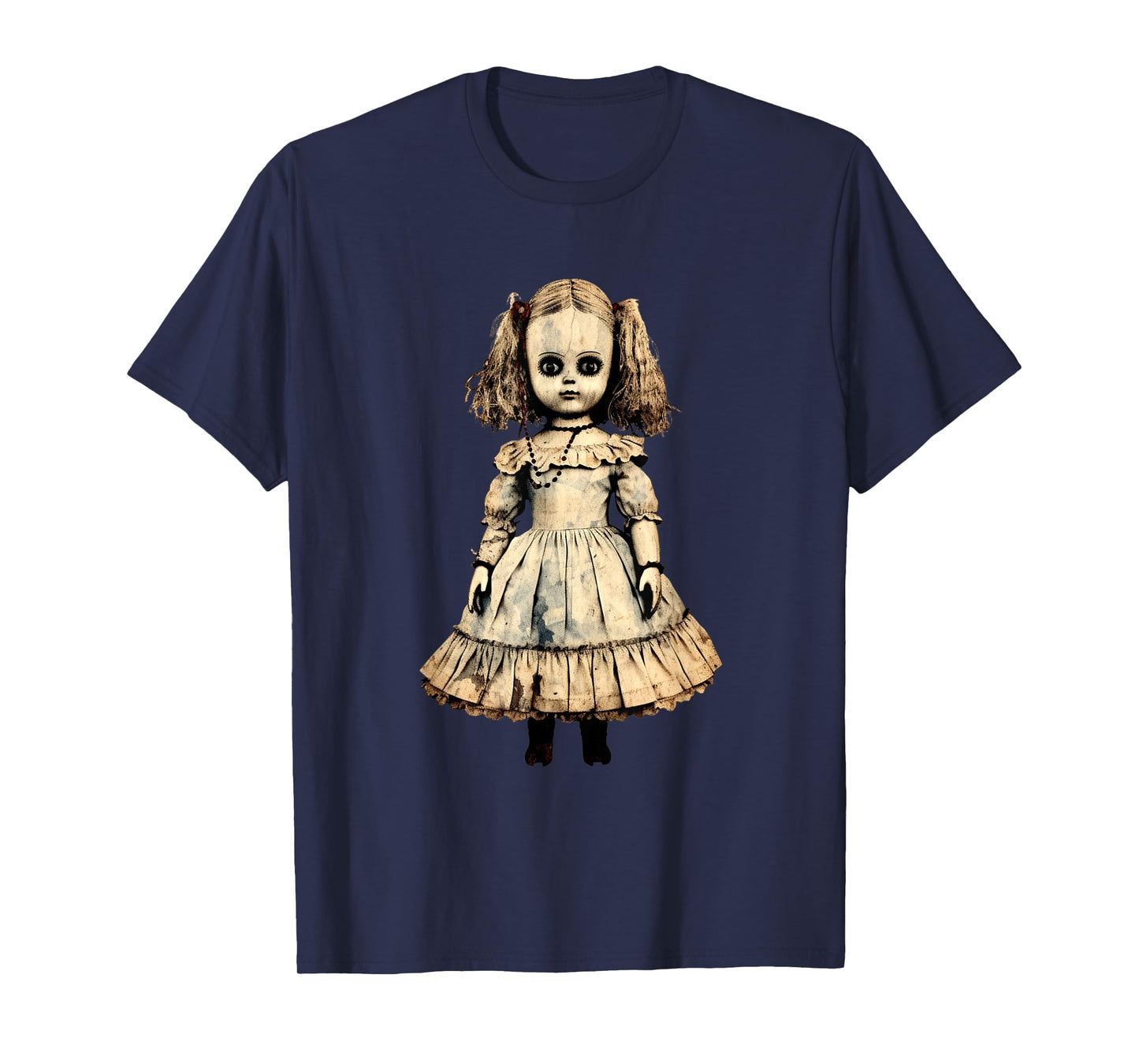 Vintage Scary Horror Doll Supernatural Gothic T-Shirt