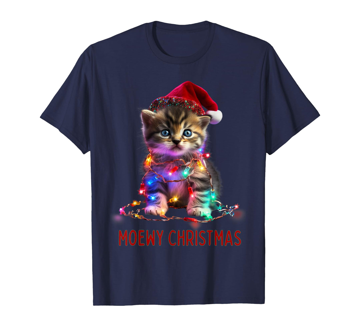 Moewy Christmas - Cat Xmas T-Shirt