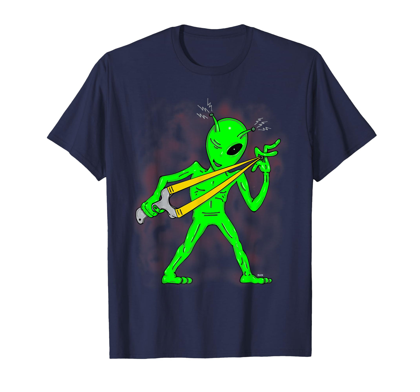 sling shot alien, sling shot lover, alien lover, catapult T-Shirt