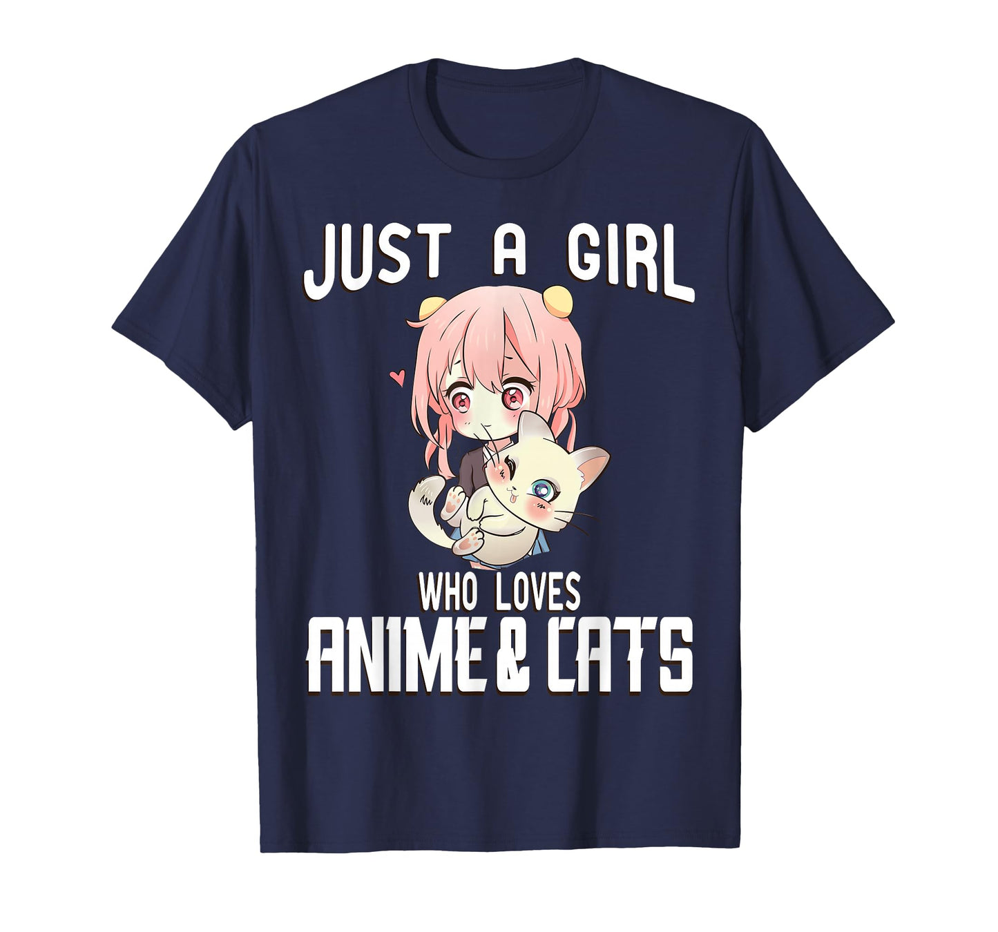 Just a Girl who Loves Anime and Cats Lover for Teen T-Shirt