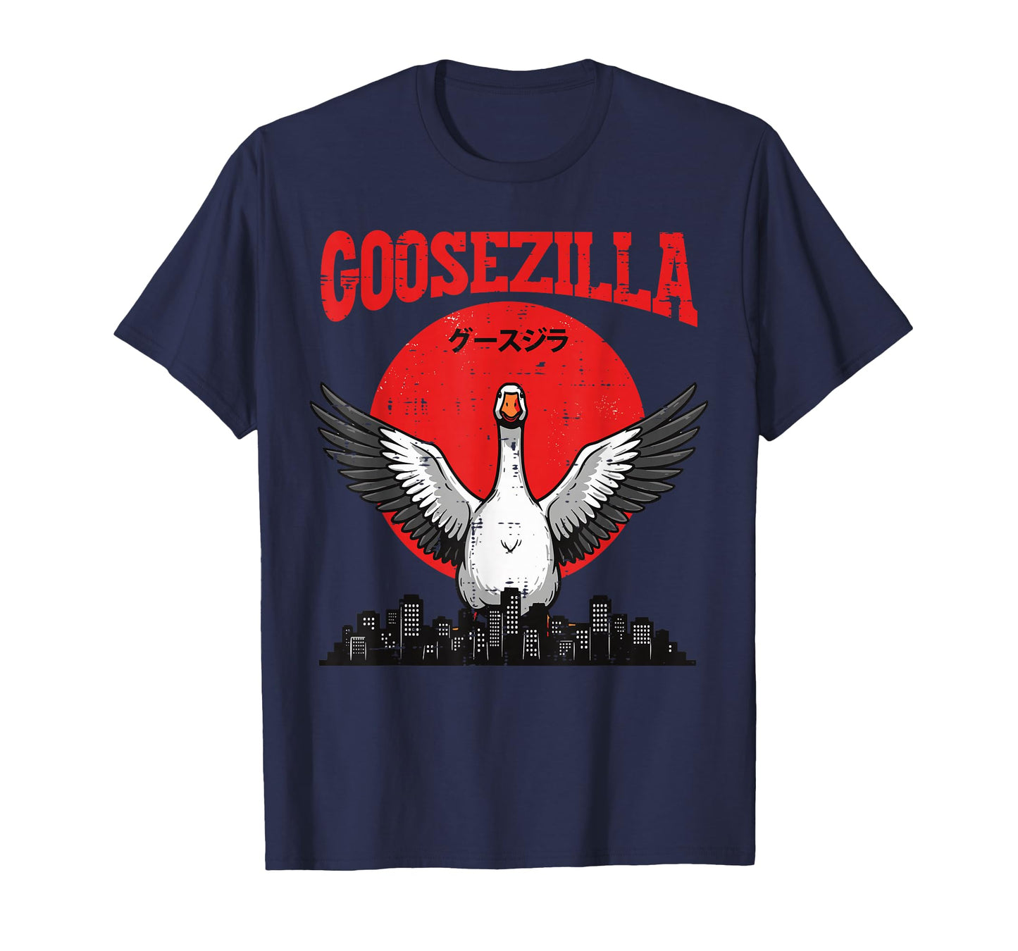 Goose Monster Goosezilla Funny Japanese Meme Men Women Kids T-Shirt