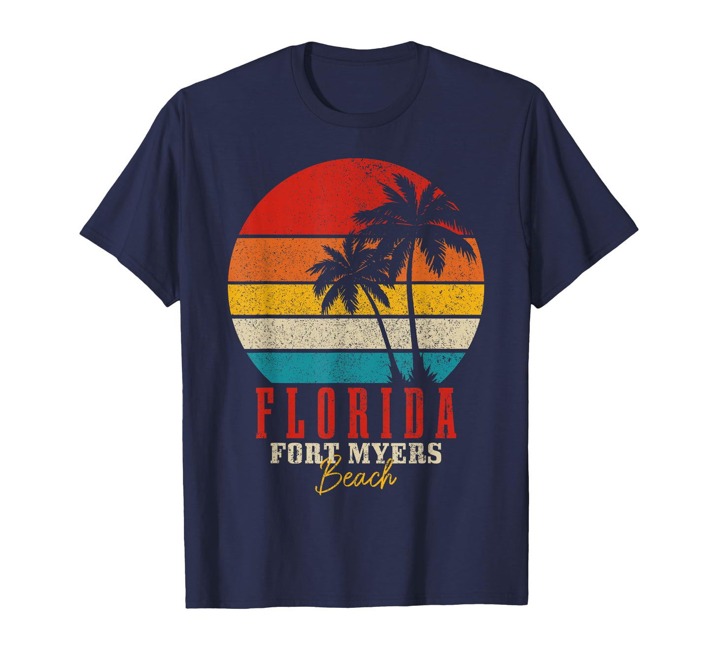 Fort Myers Beach Florida Vintage USA America Souvenir T-Shirt