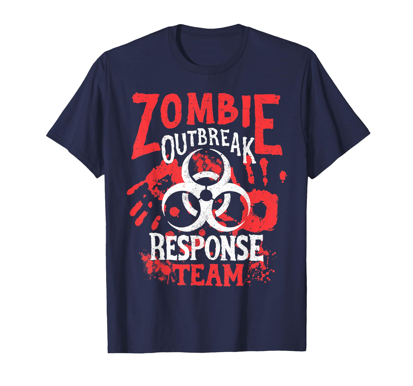 Zombie Outbreak Halloween Response Team Funny Men Apocalypse T-Shirt
