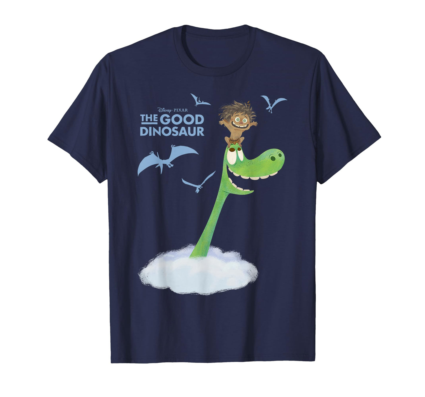 Disney Pixar The Good Dinosaur in The Clouds Arlo Poster T-Shirt
