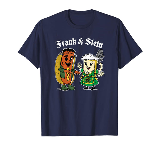 Frank and Stein Funny Oktoberfest Halloween T-Shirt