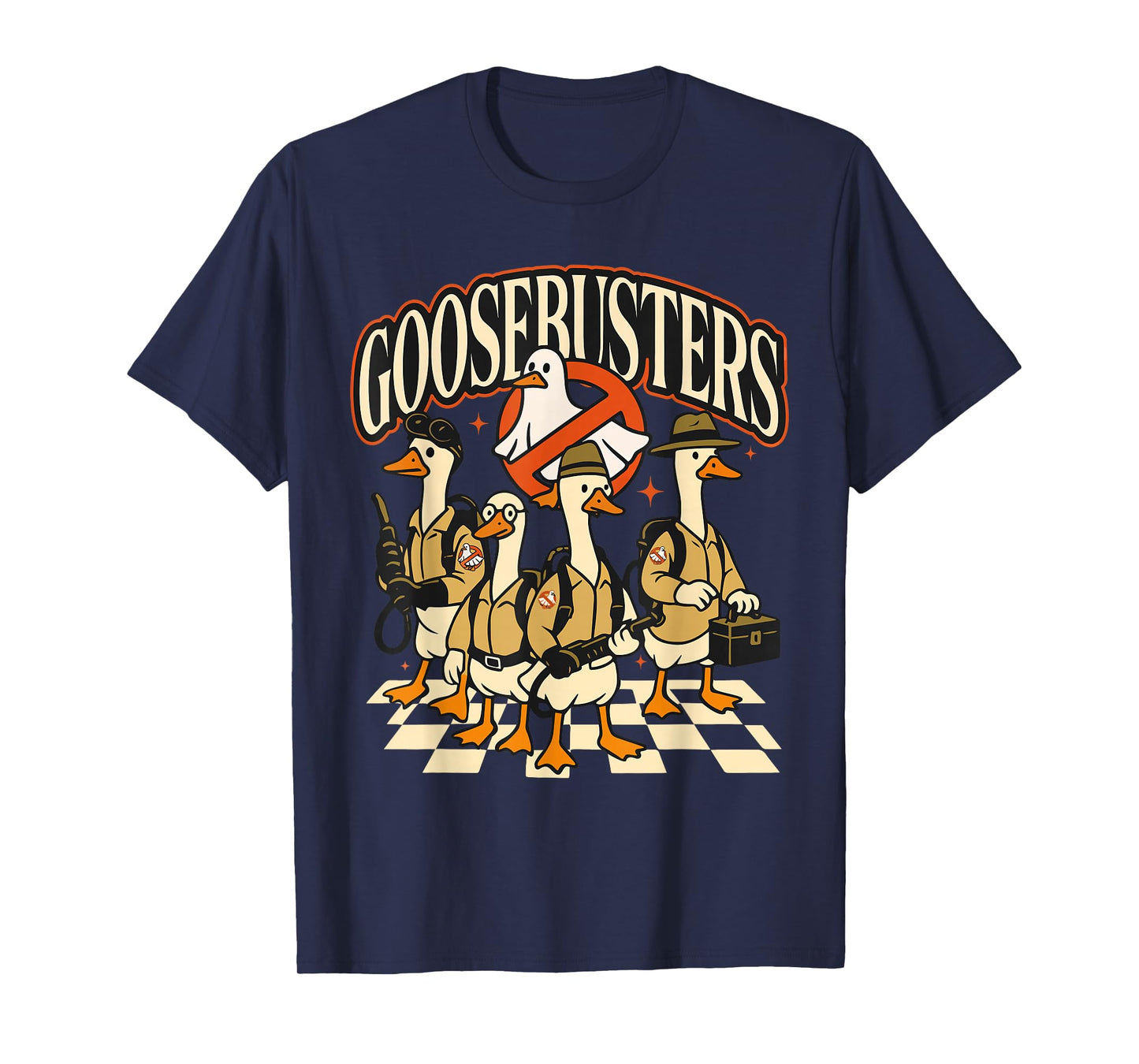 Goosebusters Halloween Goose Spooky Goosey Funny Meme Trendy T-Shirt