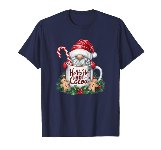 Ho Ho Hot Cocoa Gnome Christmas Mug Holiday Humor T-Shirt