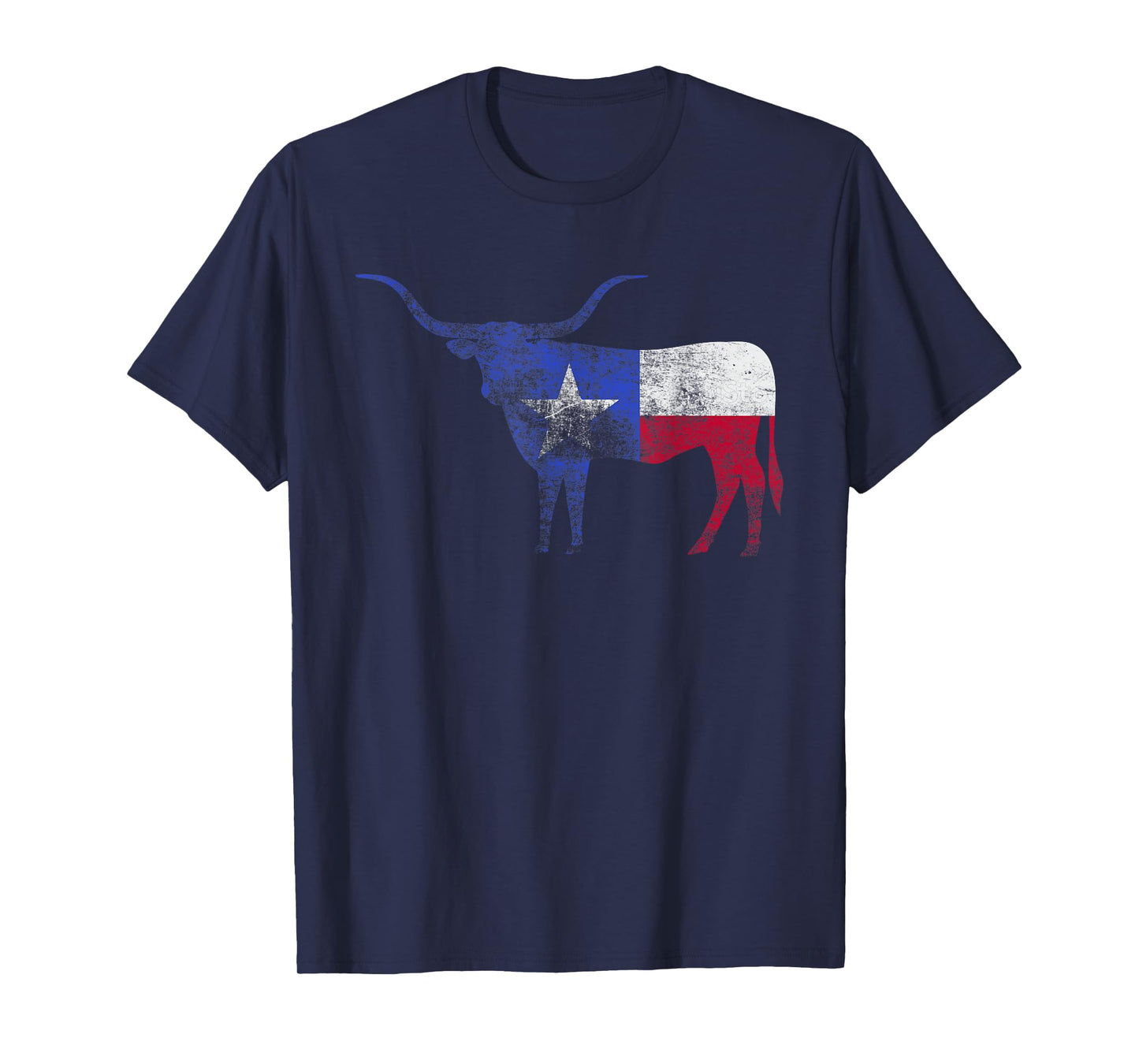 Texas Flag Shirt. Vintage Texas Flag Longhorn Bull Retro TX T-Shirt