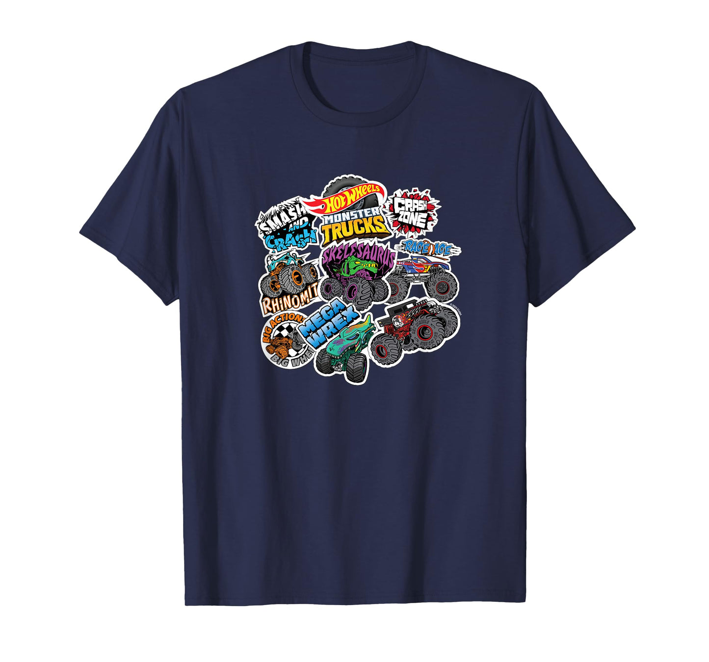 Hot Wheels Monster Trucks - Stickers T-Shirt