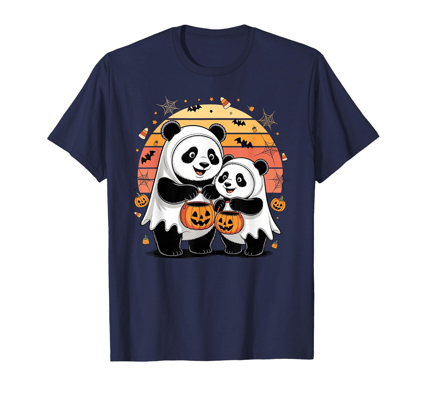 Halloween Panda Bear Pandas Ghost T-Shirt