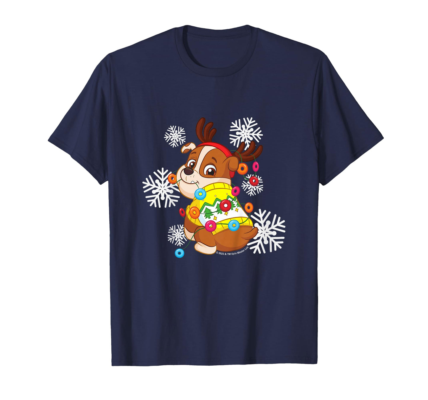 PAW Patrol Christmas Rubble Dressed As Reindeer Cute T-Shirt