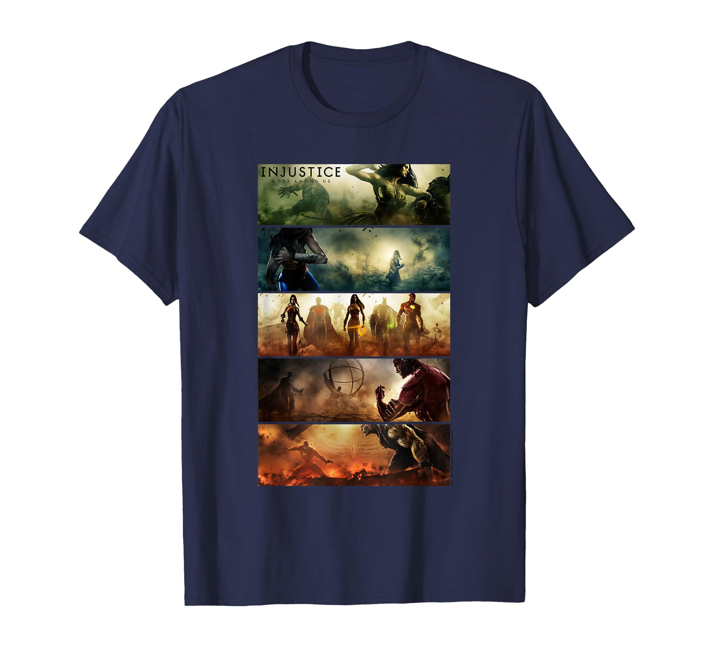 Injustice: Gods Among Us Panels T-Shirt