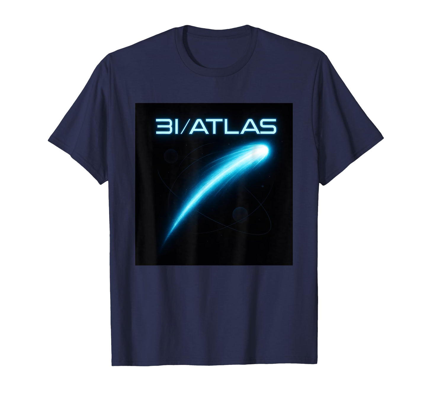 Interstellar 3I Atlas Comet Emblem UFO Alien Probe T-Shirt
