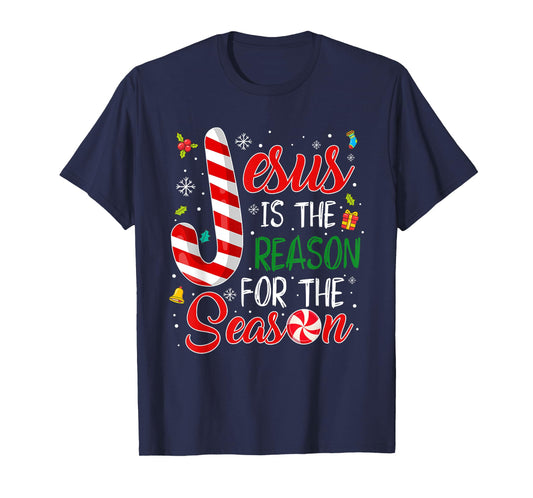 Jesus is The Reason for The Season Christmas Christian Faith T-Shirt