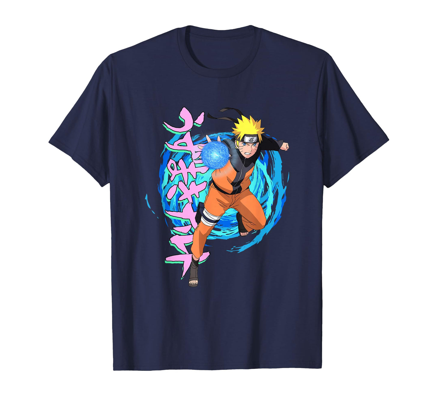 Naruto Shippuden Blue Spirals Rasengan Anime T-Shirt
