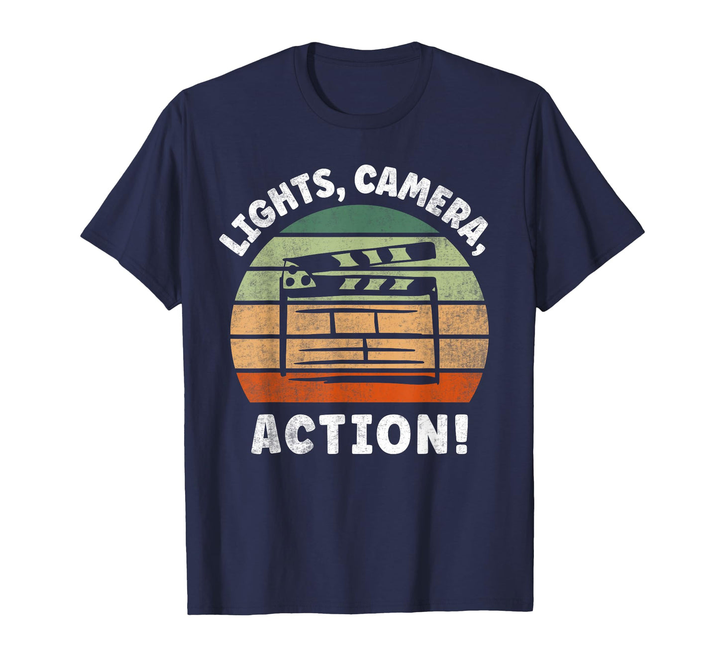 Lights Camera Action Movie Director Movie Clapper Board T-Shirt