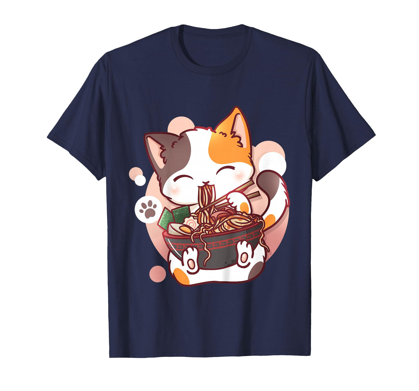 Kids Ramen Cat Anime Bowl Kawaii Neko Japanese T-Shirt