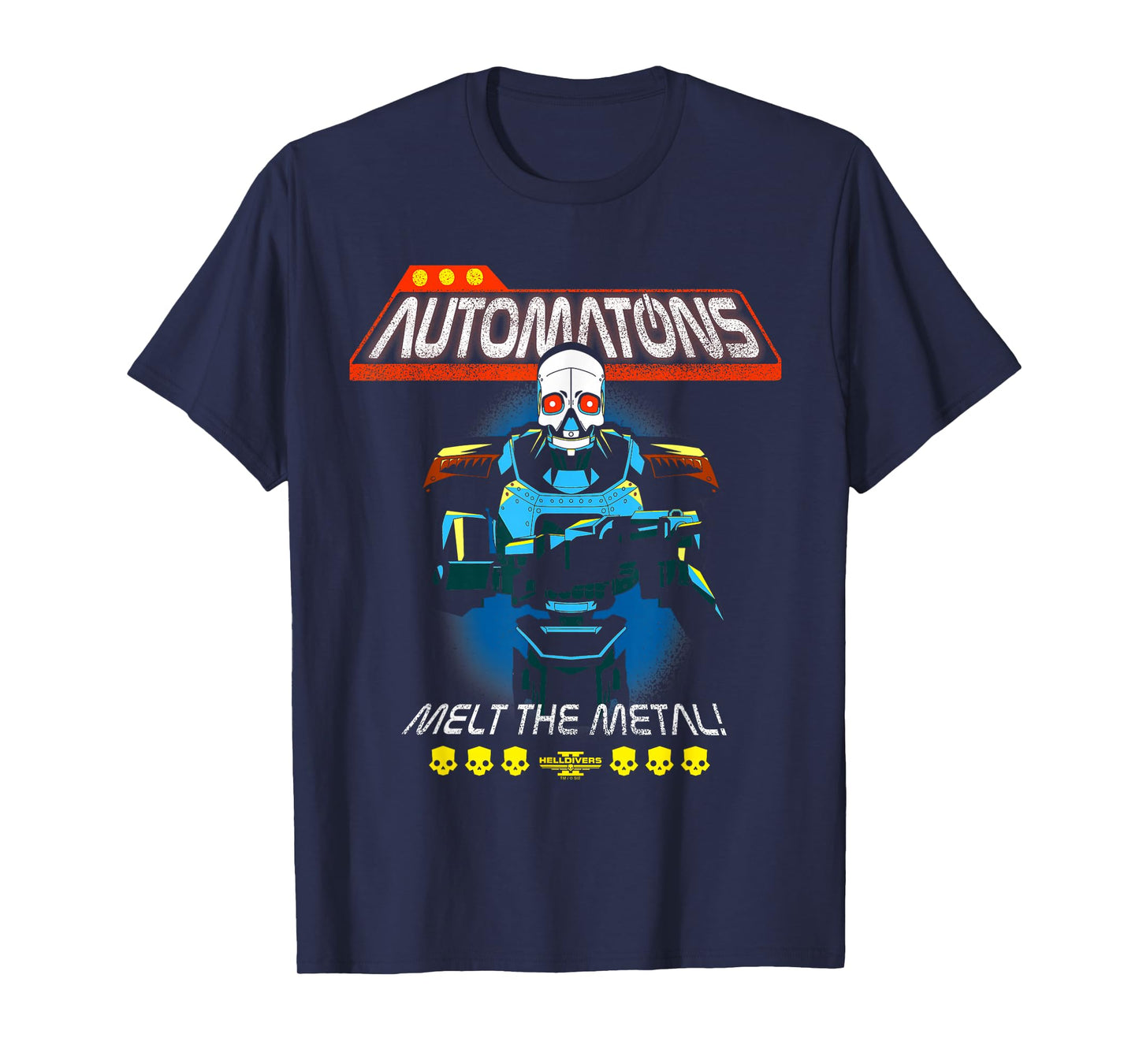 Helldivers 2 Sony Playstation Video Game Automaton Trooper T-Shirt