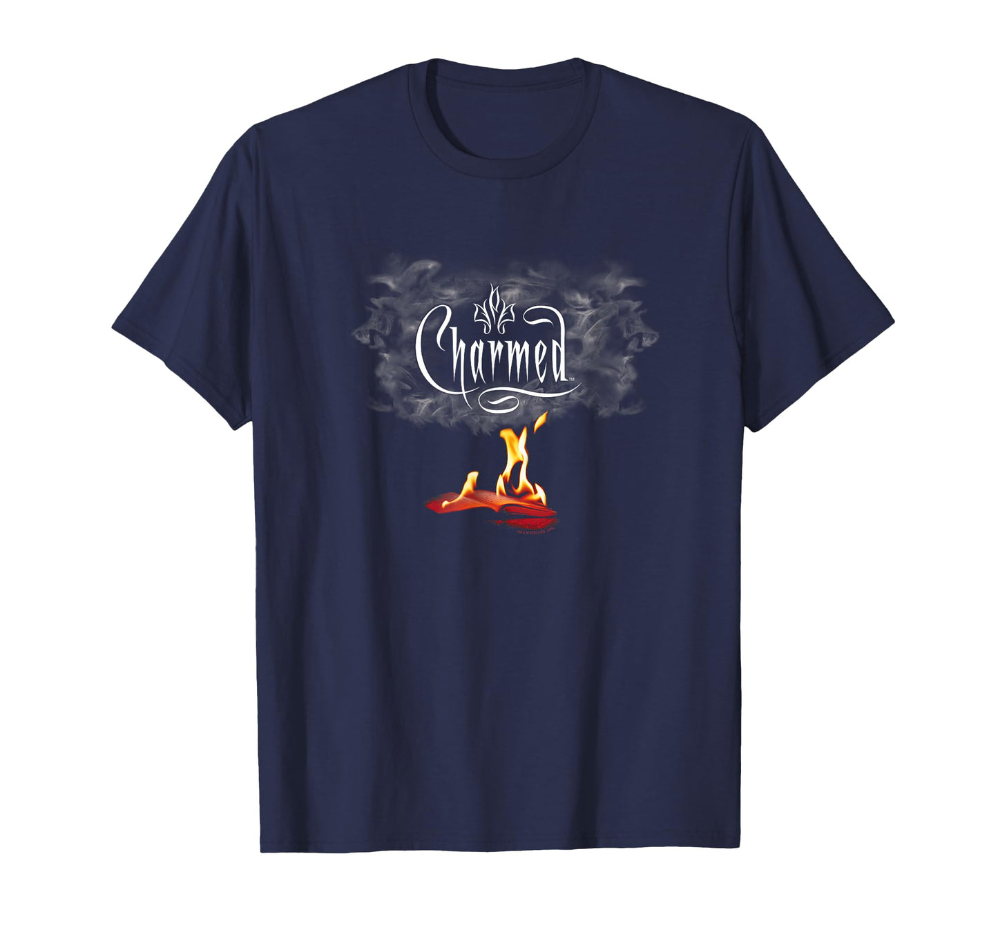Charmed Fire and Smoke Logo Witches Y2K TV Show T-Shirt