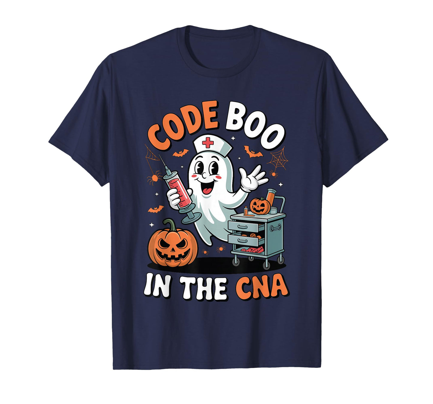 Code Boo in The CNA Funny Medical Halloween CNA Nurse T-Shirt