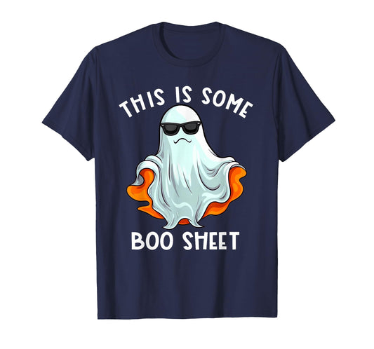 Halloween Retro Boo Ghost This Is Some Boo Sheet T-Shirt