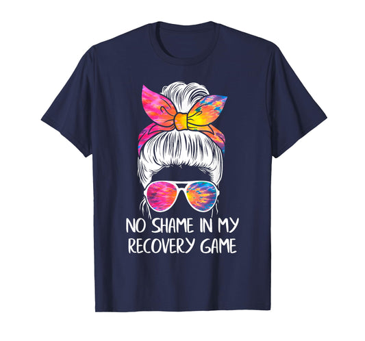 No Shame In My Recovery Game - Sobriety AA NA Anniversary T-Shirt