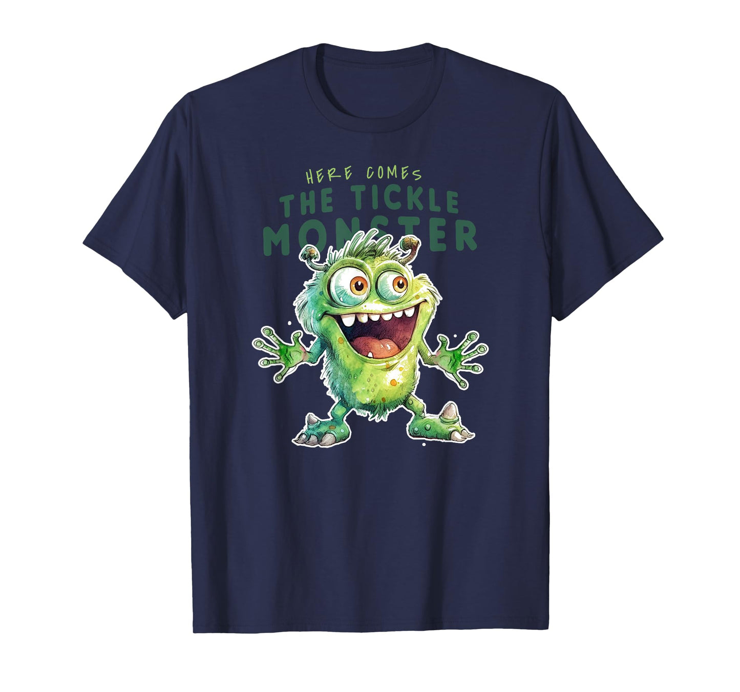 Here Comes The Tickle Monster Funny Childish Cool Tickling T-Shirt