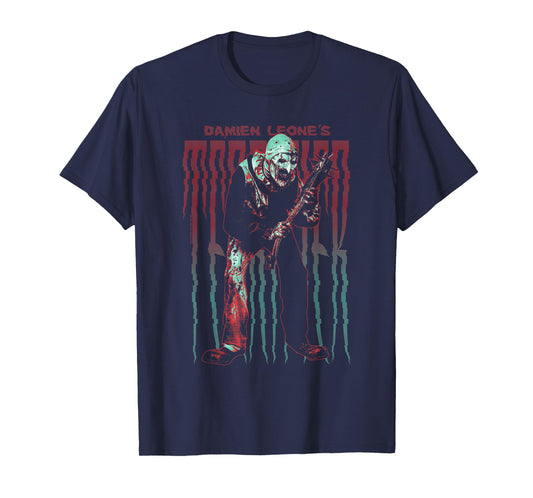 Terrifier Stretched Out Logo with Art The Clown Horror Movie T-Shirt