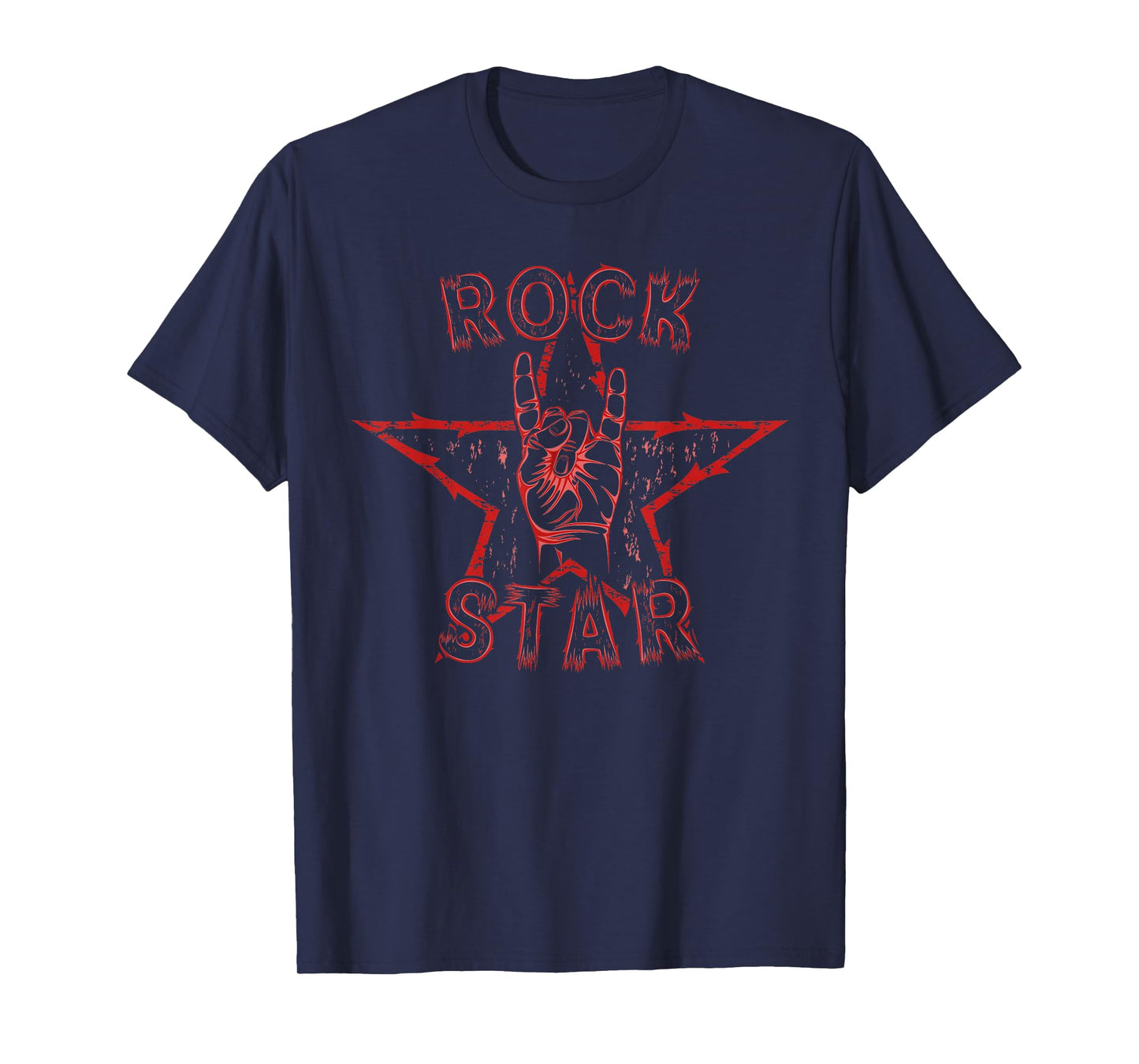 Rock Star Rock On Sign Band - Hand Horns - T-Shirt