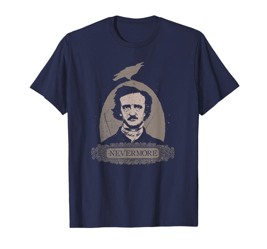 Edgar Allan Poe - Vintage Cothic Raven Nevermore T-Shirt T-Shirt