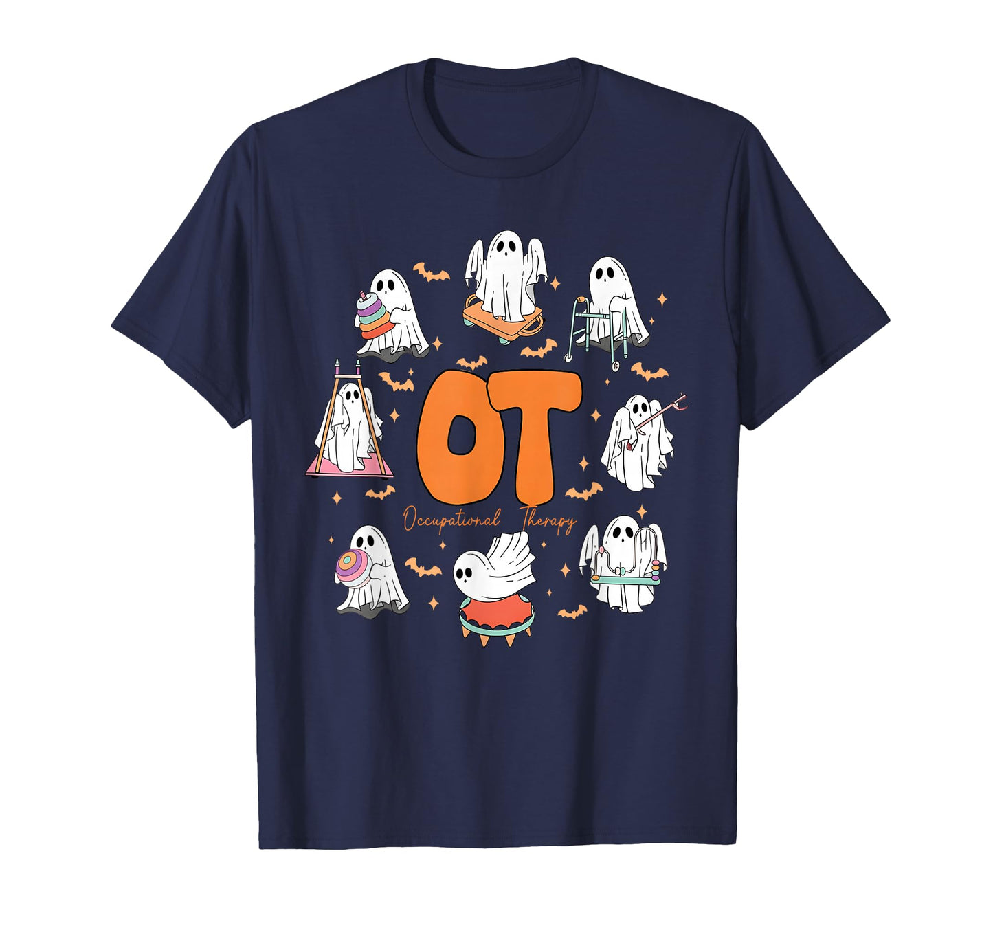 Occupational Therapy Halloween Funny Spooky Ghost OT Therapy T-Shirt