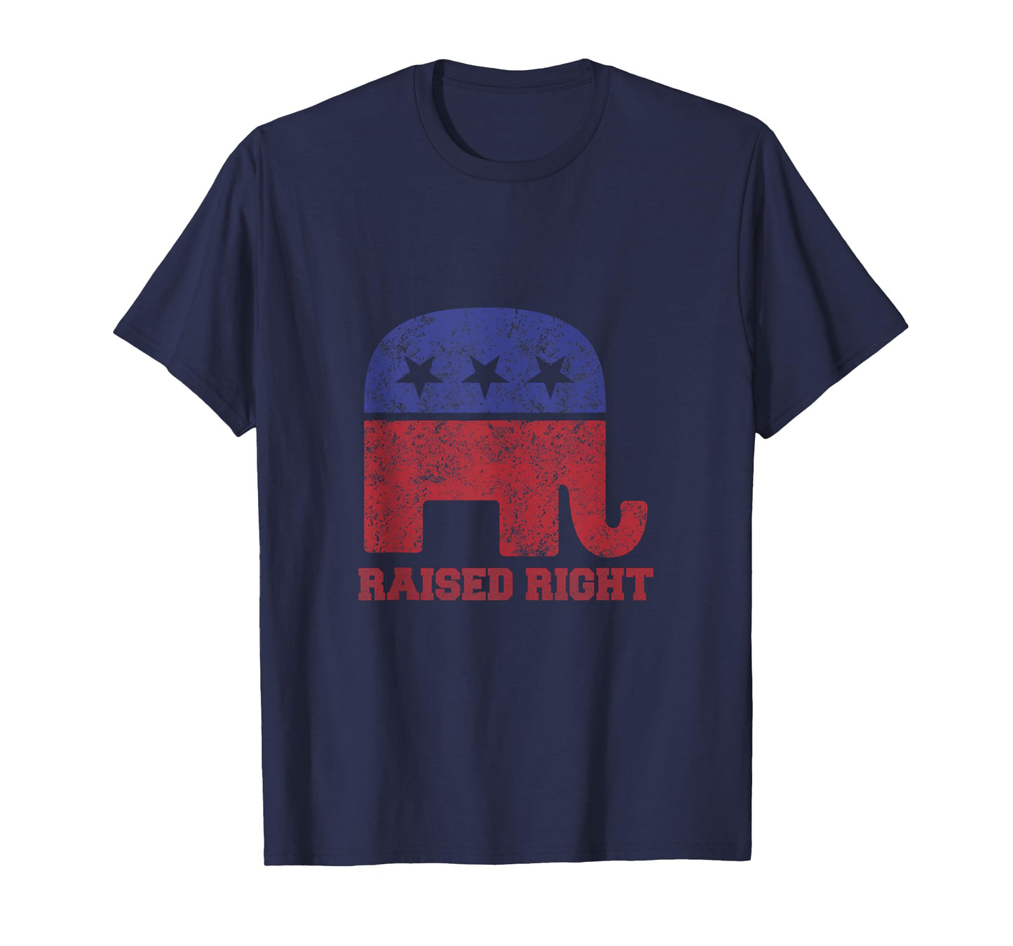 Raised Right! Republican Elephant Vintage Logo Tank Top