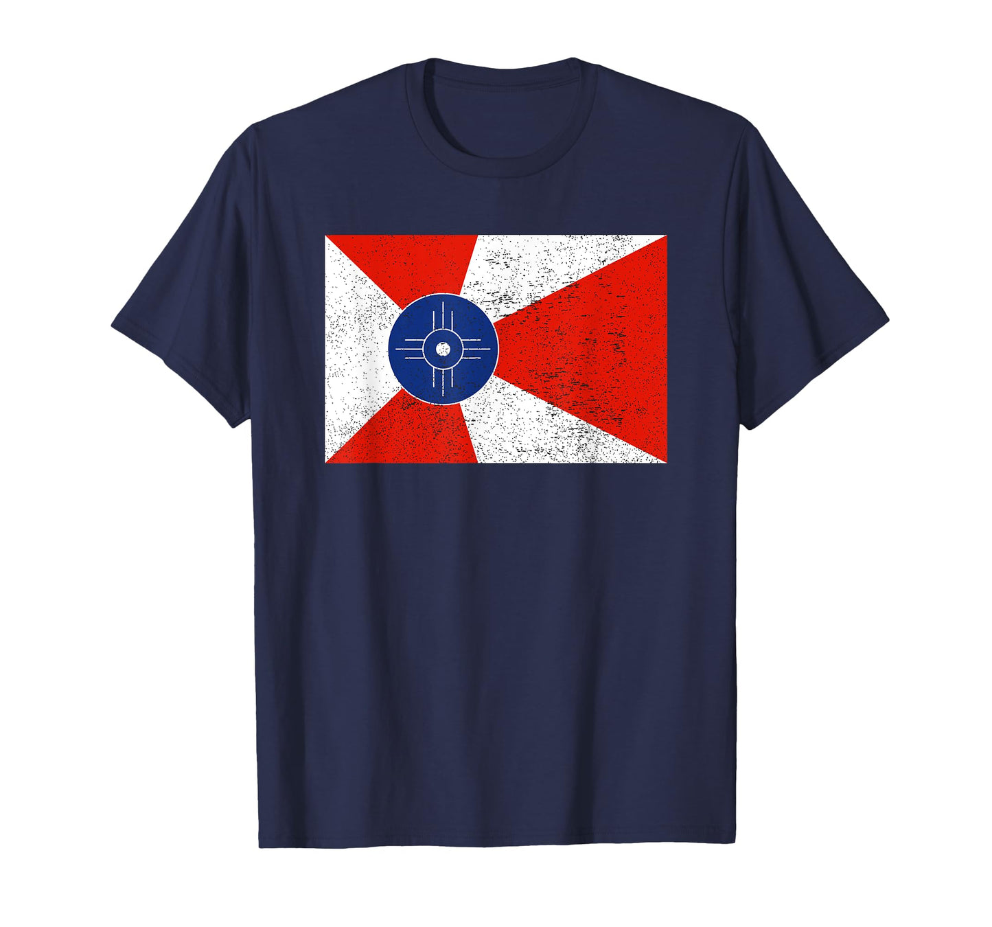 Retro Vintage Distressed Wichita Flag Kansas Home Pride T-Shirt