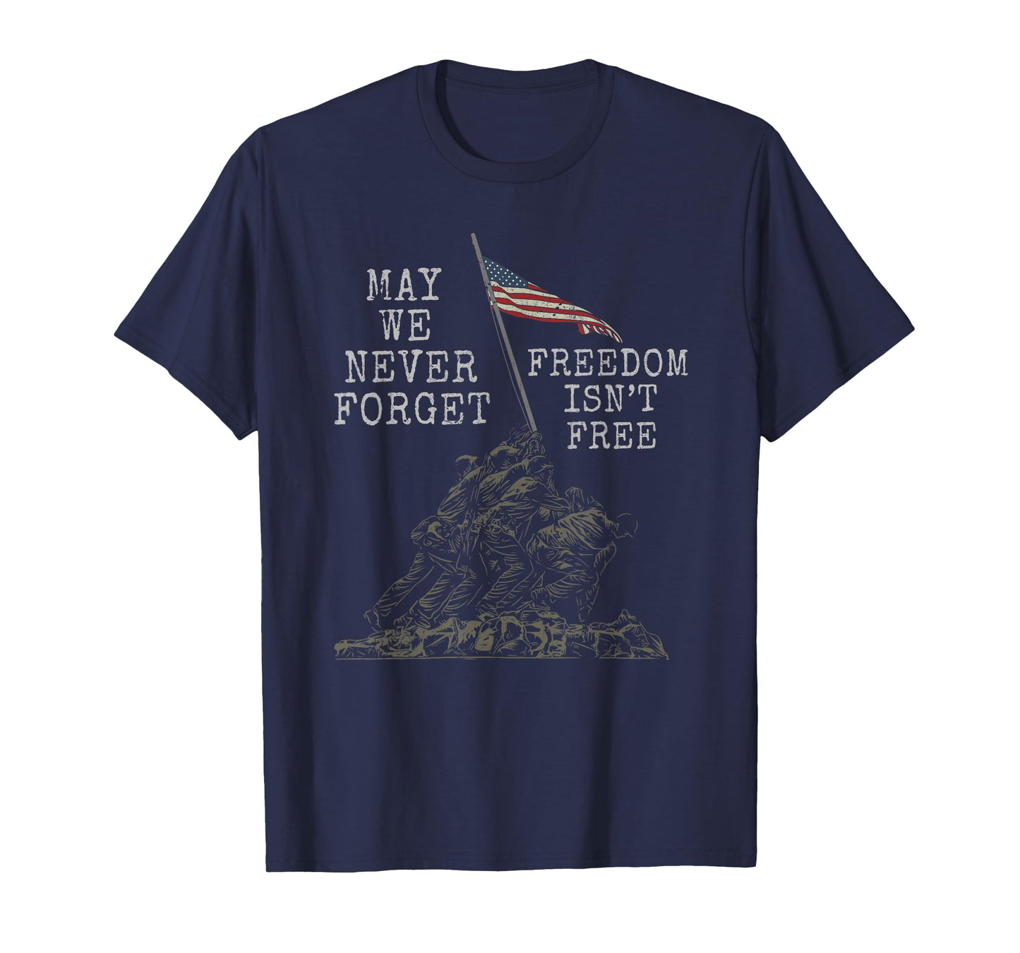 US Flag Patriot Soldier American Army 4th of July Veteran T-Shirt