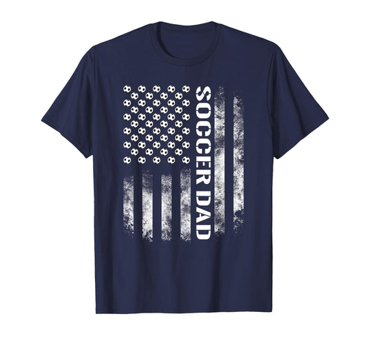 Soccer Dad Funny USA Flag T-Shirt