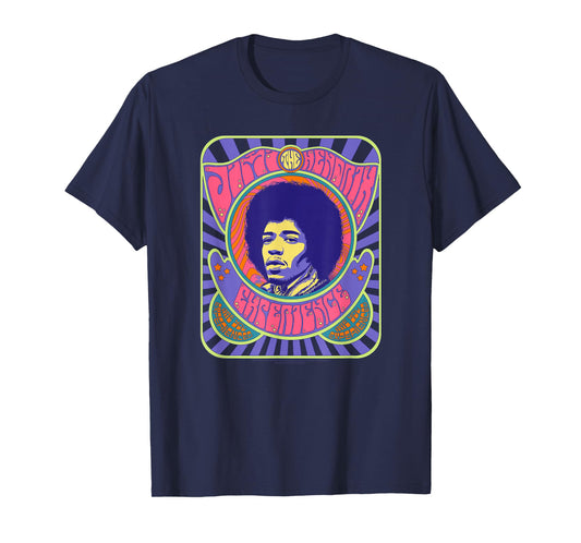 Jimi Hendrix Psychedelic Poster T-Shirt Small