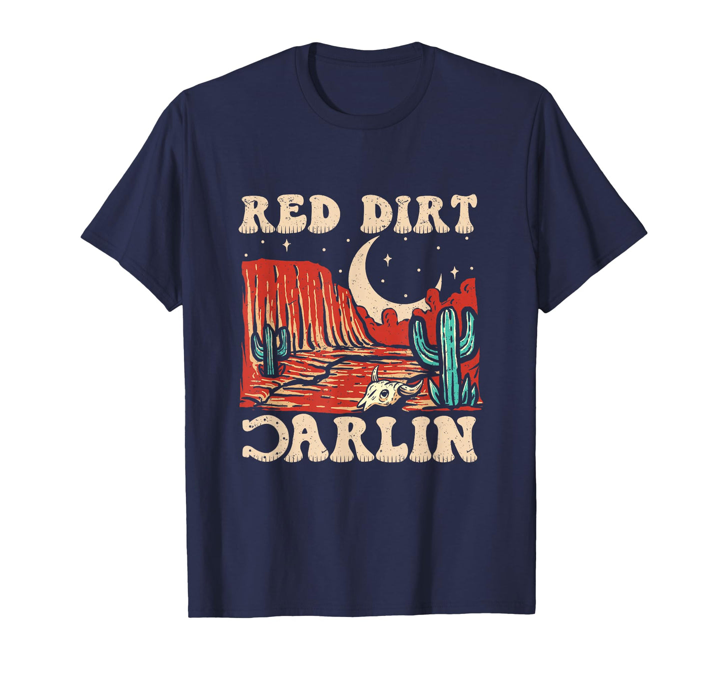 Red Dirt Country Music Western Theme T-Shirt