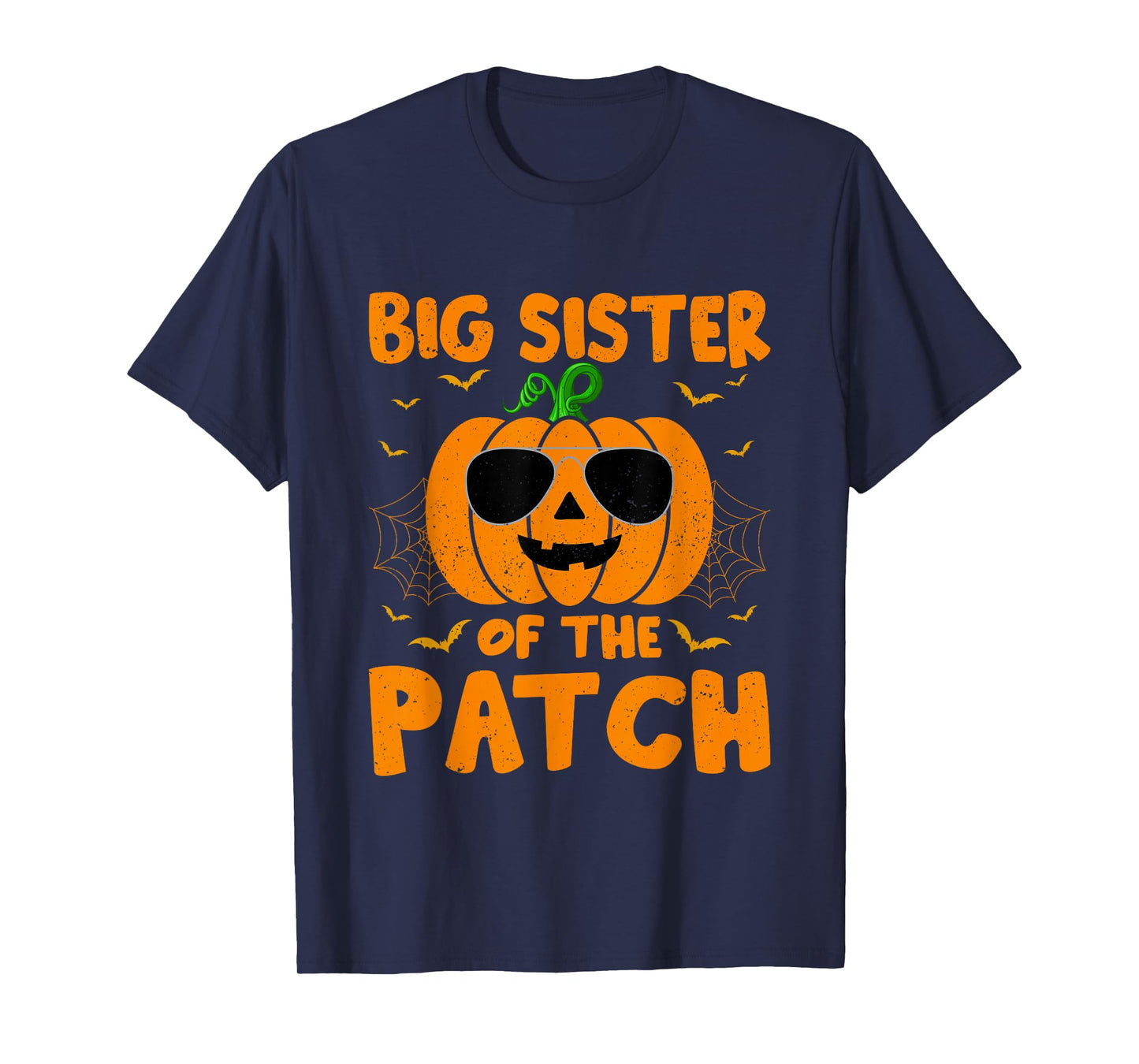 Pumpkin Big Sister Of The Patch Group Costume Halloween T-Shirt
