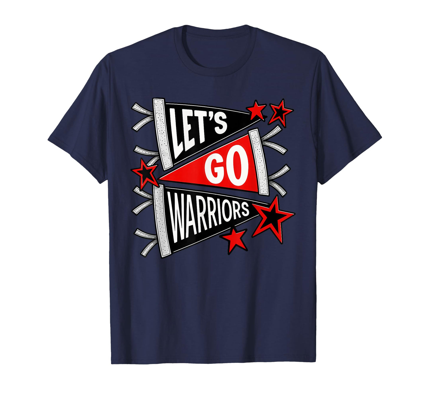 Let’s Go Warriors Team Spirit Cheer Game Day T-Shirt